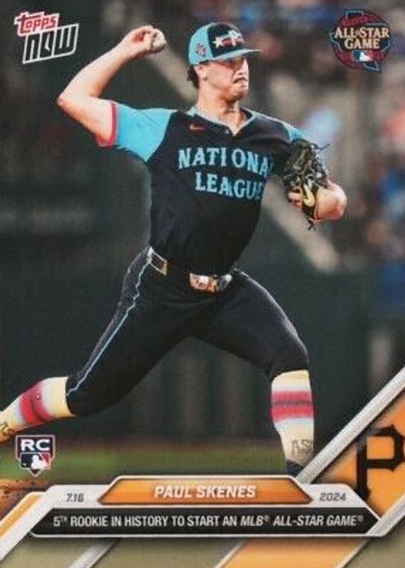 Paul Skenes 2024 Topps Now 436 Base (Print Run 16,629) Price Guide Sports Card Investor